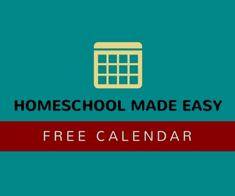 FREE Monthly Homeschool Made Easy Calendar!